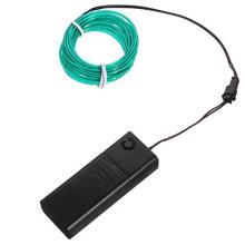 Гибкие светодиодные неоновый свет свечение El трос кабель лента полоса украшения + контроллер (9.6 футов)